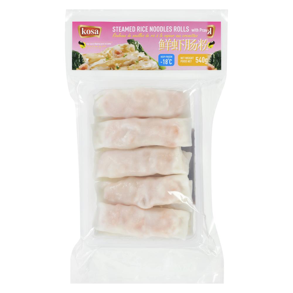 Frozen Steamed Rice Noodles Rolls with Prawn